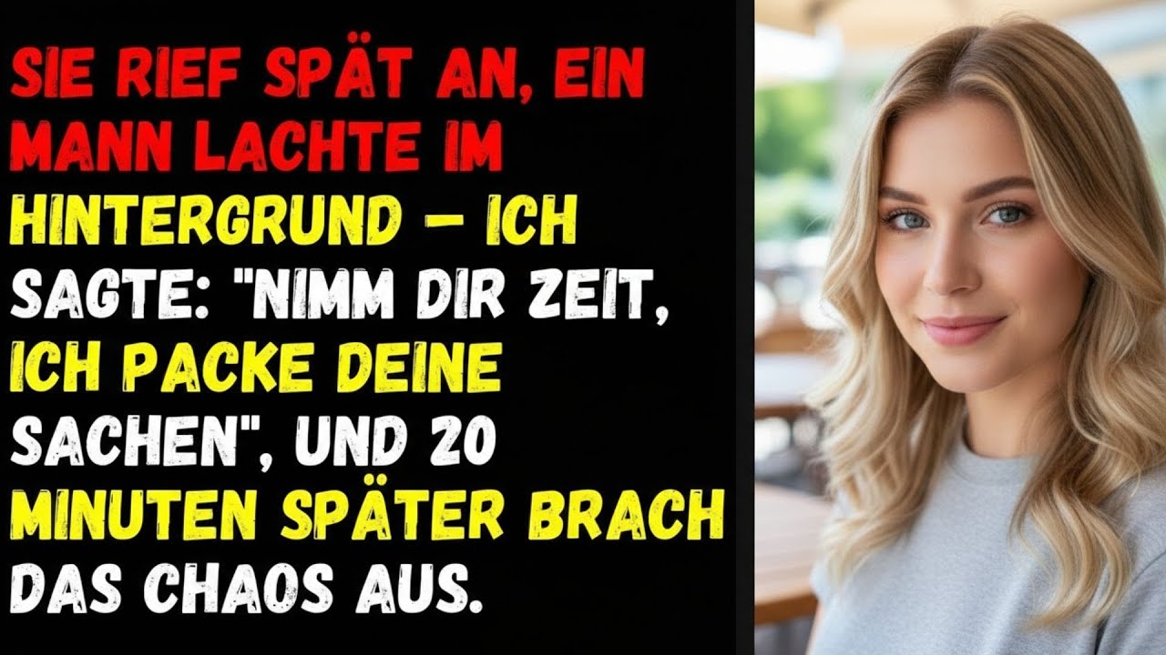 🦋Sie rief spät an, ein Mann lachte im Hintergrund – ich sagte  'Nimm dir Zeit🦋