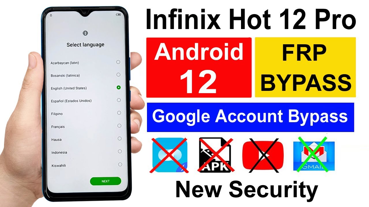 Infinix Hot 12 Pro Android 12 Frp Bypass | Infinix Hot 12 Pro Google Lock Bypass | Hot 12 Pro Frp |