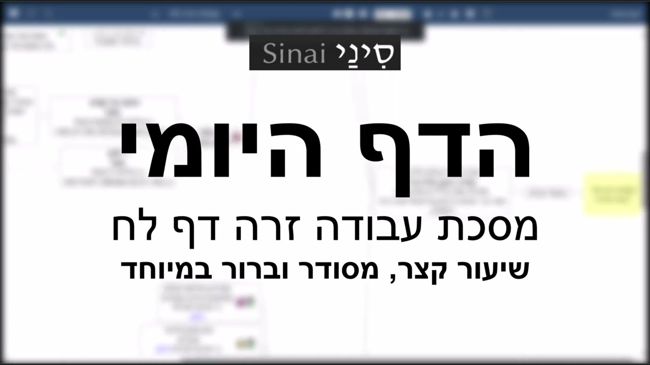דף יומי מסכת עבודה זרה דף לח - שיעור קצר וברור במיוחד בליווי תרשים - אורי בריליאנט אתר סיני