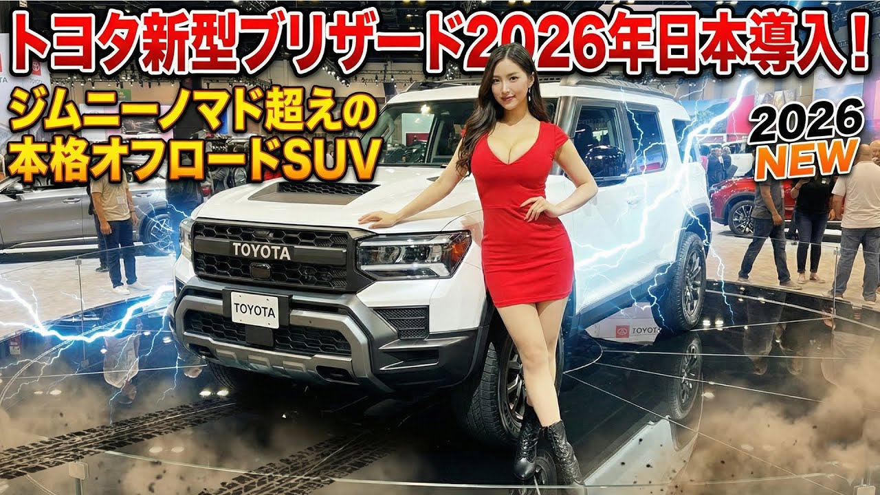 トヨタ新型ブリザード2026年日本導入！ジムニーノマド超えの本格オフロードSUV