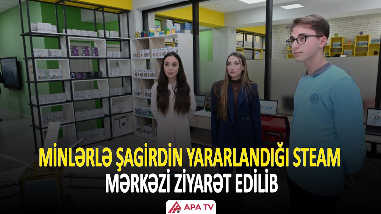 Leyla Əliyeva və Alena Əliyeva Gəncədə 37 nömrəli tam orta məktəbdə olublar |APA TV