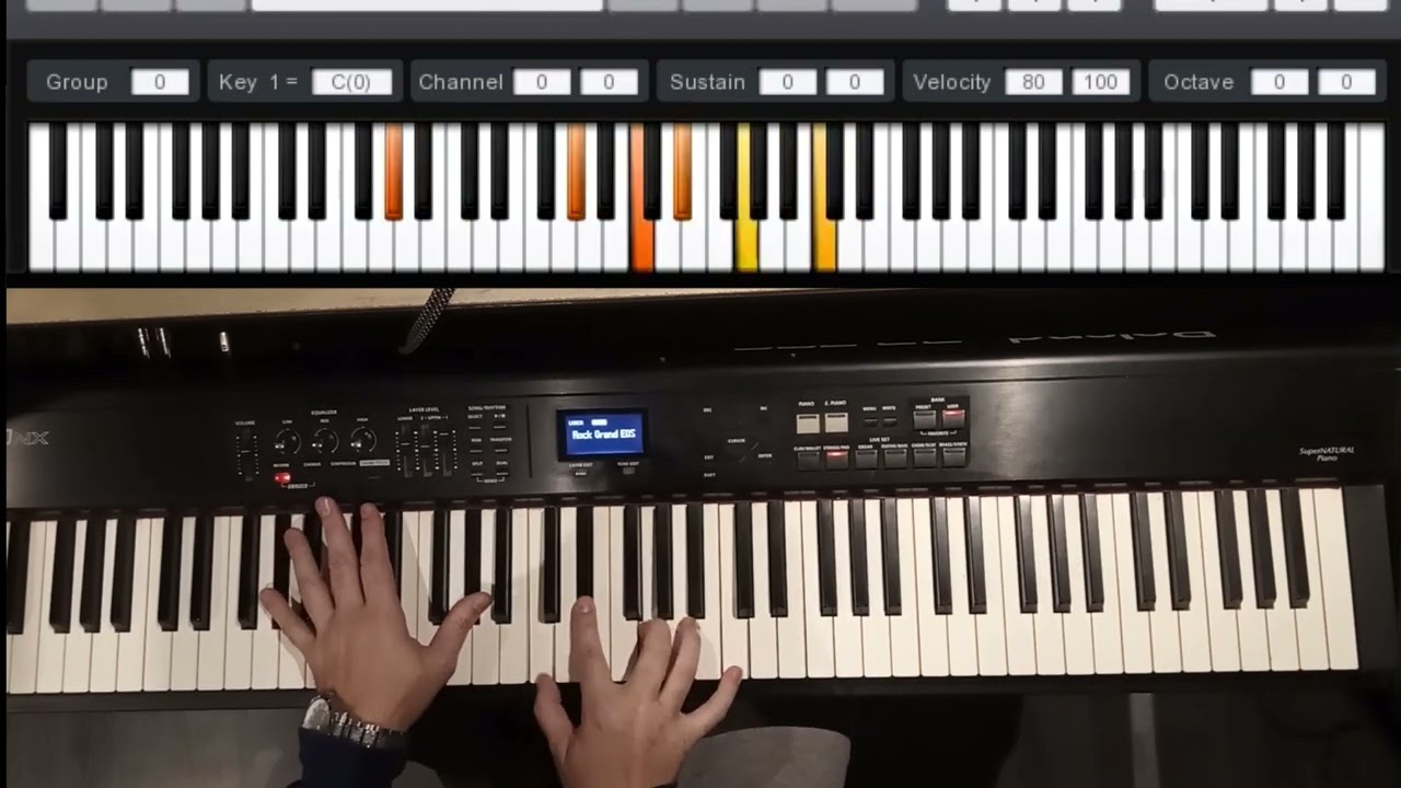 ROLLING IN THE DEEP (Adele) - Piano Acompañamiento - Tutorial + Cifrado. - E.D.S.