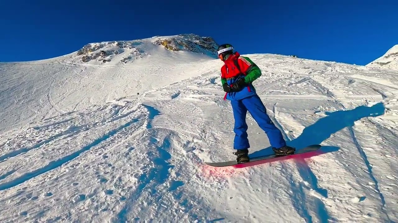7 Janvier Vallon de la Sache Tignes Run 1 avec Christou