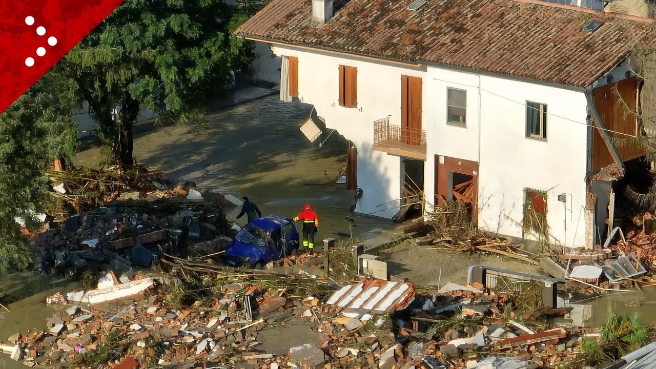 Alluvione Traversara, le immagini del drone il giorno dopo la furia dell'acqua
