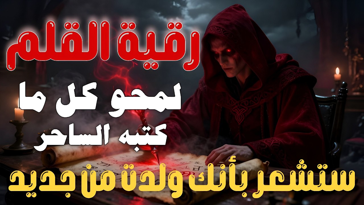 رقية القلم الماحية عندما يصبح القرآن سيفاً مسلولاً في وجه الظلام لمحوا كل ما كتبه الساحر بإذن الله