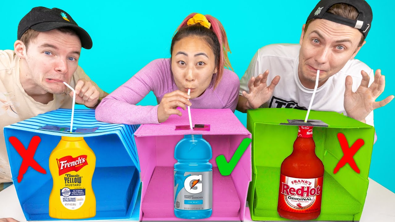 DON'T CHOOSE THE WRONG MYSTERY DRINK CHALLENGE!!
