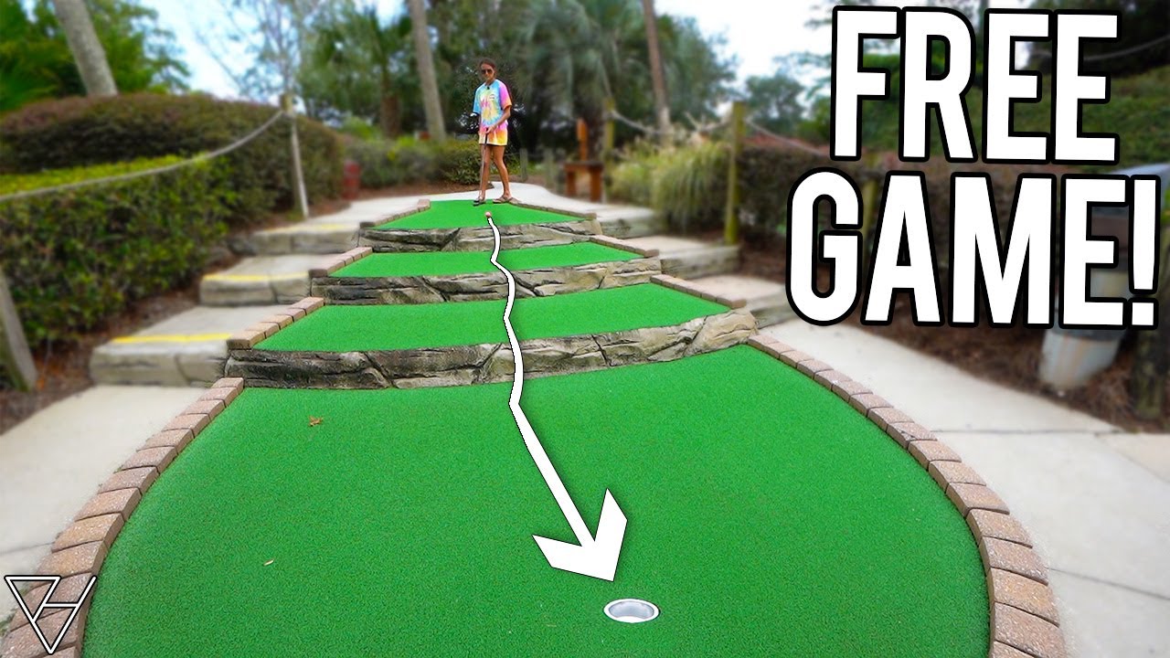 We Won A Free Game With A Mini Golf Hole In One!