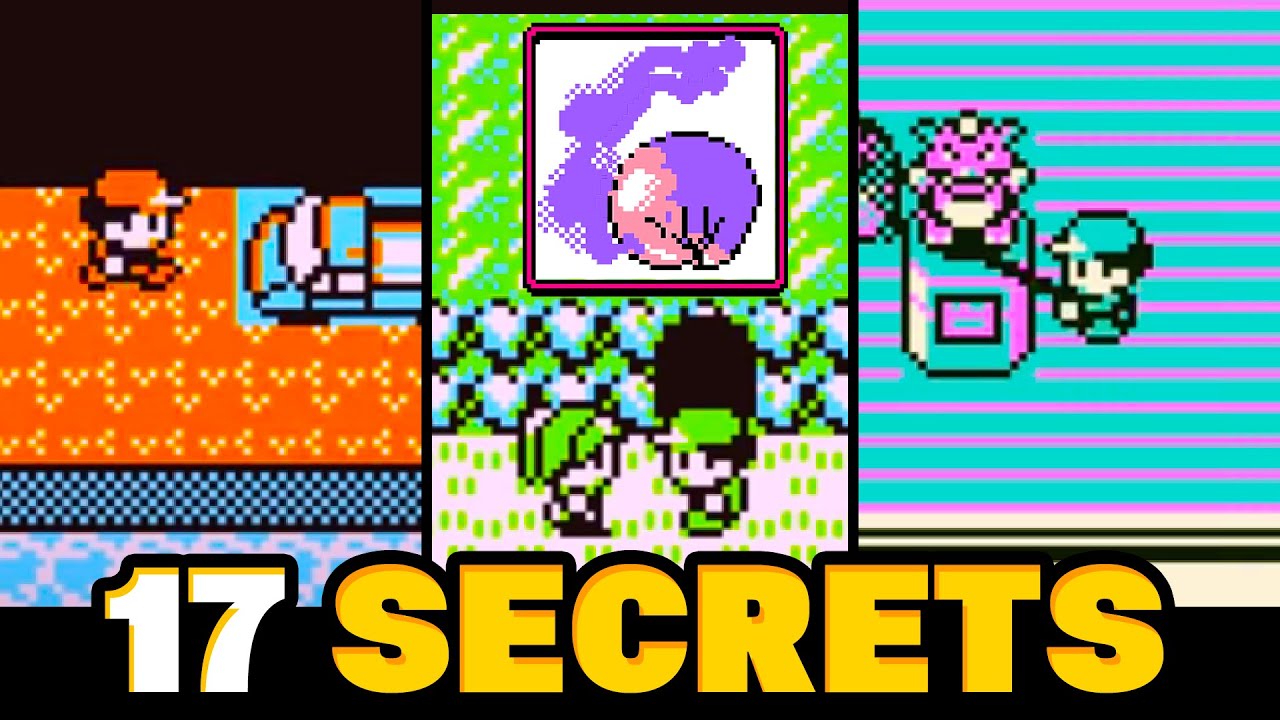 17 SECRETS You Didn't Know about Pokemon Red & Blue