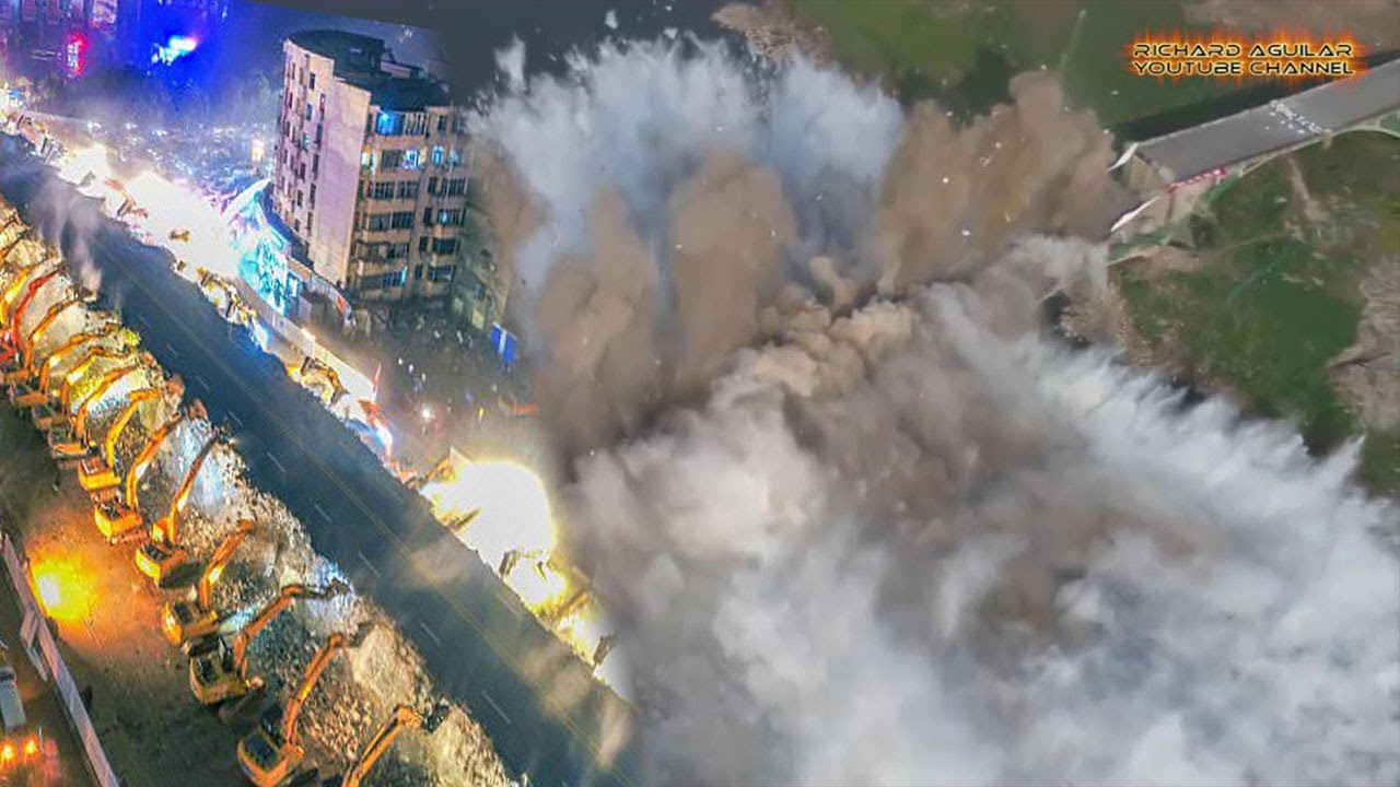China’s Most Insane Fastest Bridge Demolition Done In Seconds
