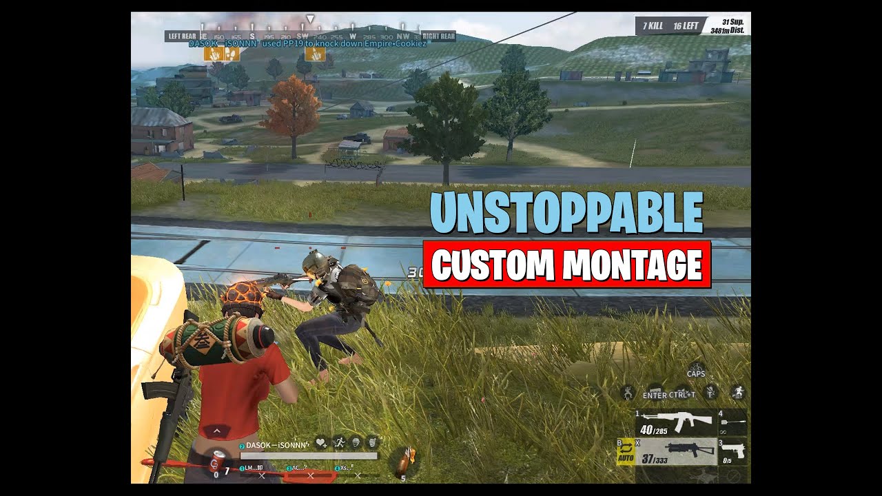 UNSTOPPABLE | CUSTOM MONTAGE | Rules Of Survival (Montage#63)