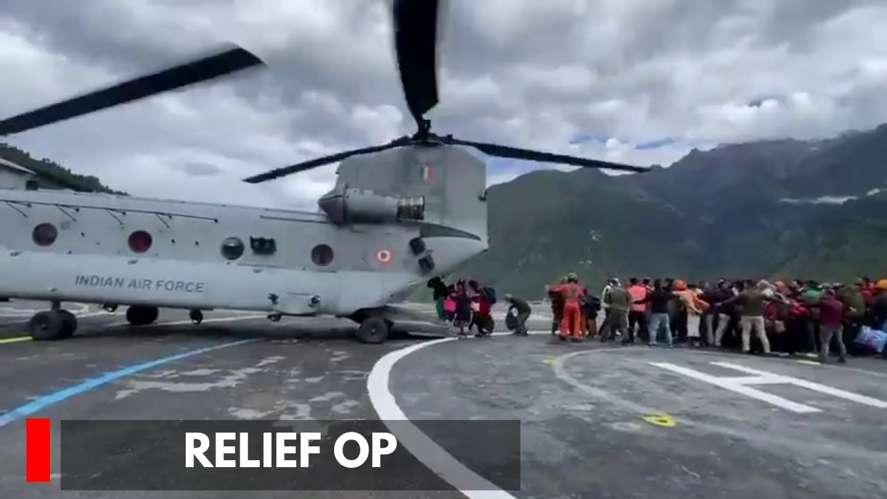 IAF Helicopters Evacuate 541 People, Airlift 10,000 Kg Relief Material in Kishtwar, Kullu