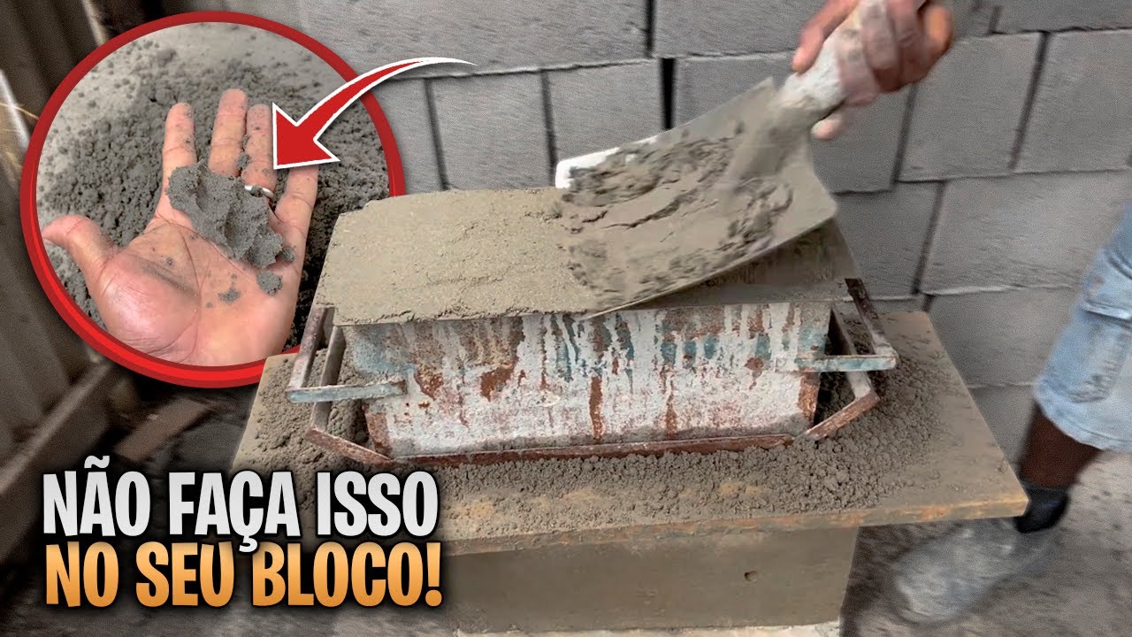 COMO FAZER BLOCOS DE CONCRETO PERFEITOS - GASTANDO POUCO