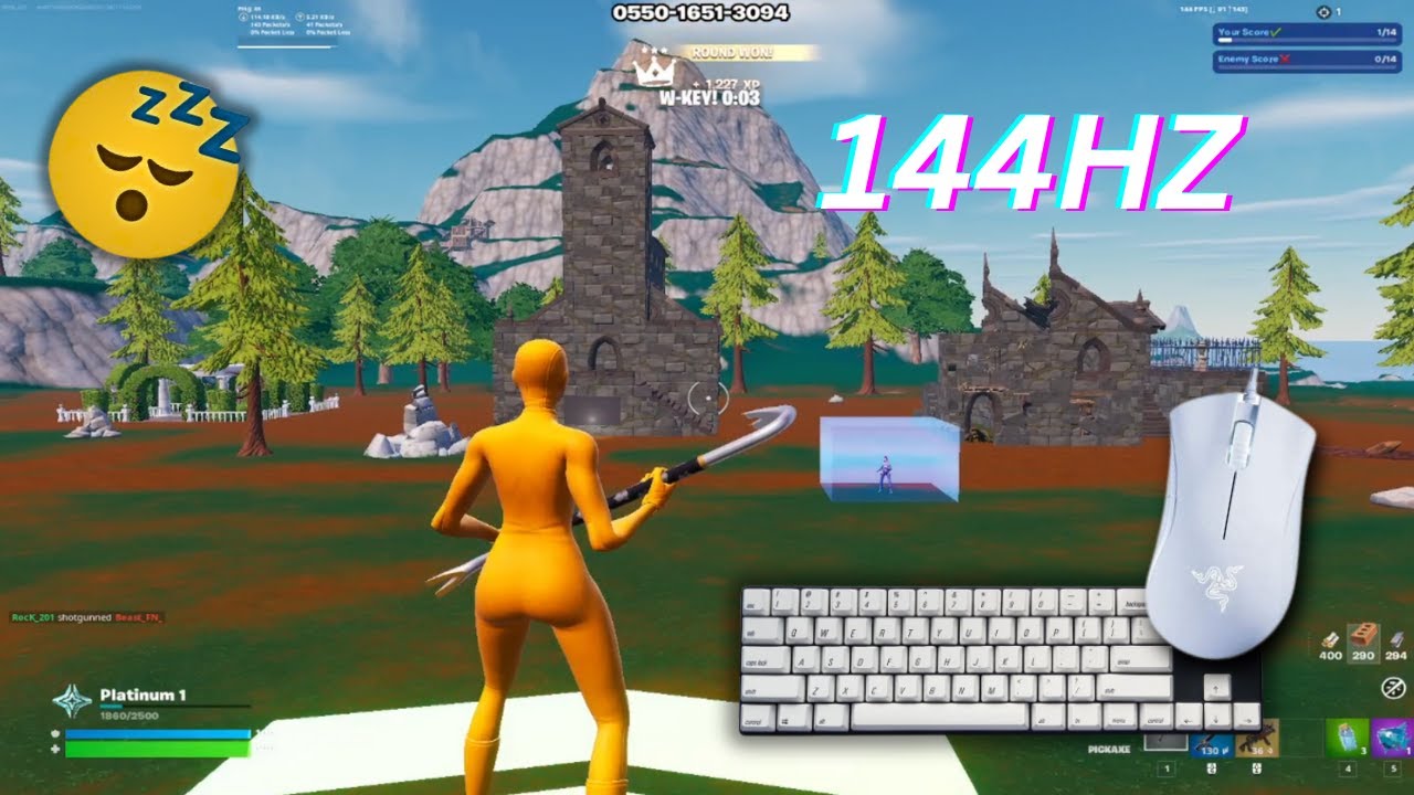 ASMR 😴 1v1 Speed Realistic Gameplay (Fortnite KBM ASMR)