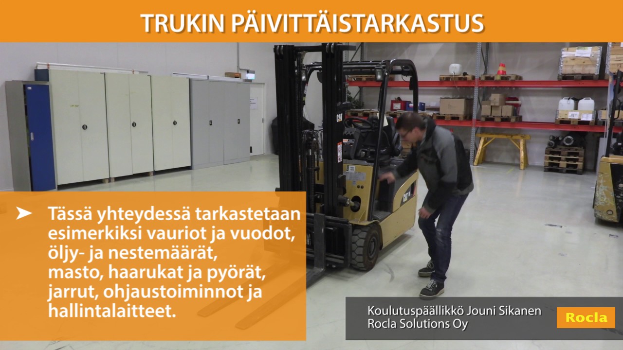 Turvallisuustietoisku 2: Trukin päivittäistarkastus
