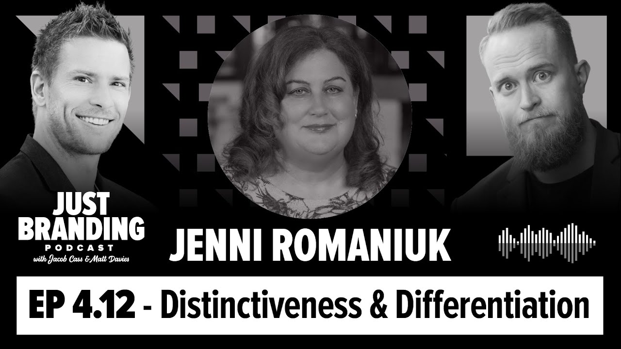 Distinctiveness, Differentiation & Brand Growth with Jenni Romaniuk - JUST Branding Podcast S04.EP12