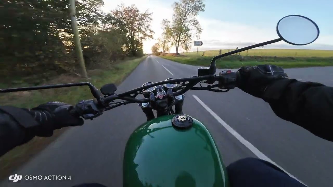 Monday night ride on the Goldstar Scrambler #bsascrambler #bsagoldstar
