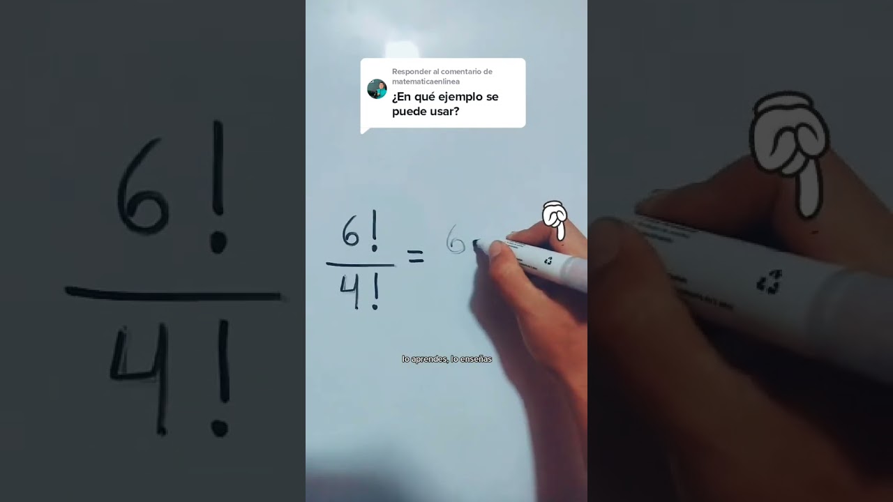 Divisi&oacute;n Entre Factoriales #shorts #tiktok