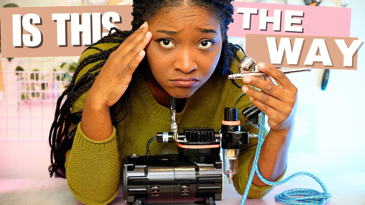 BEGINNER TRIES TO AIRBRUSH | VEVOR AIRBRUSH KIT REVIEW