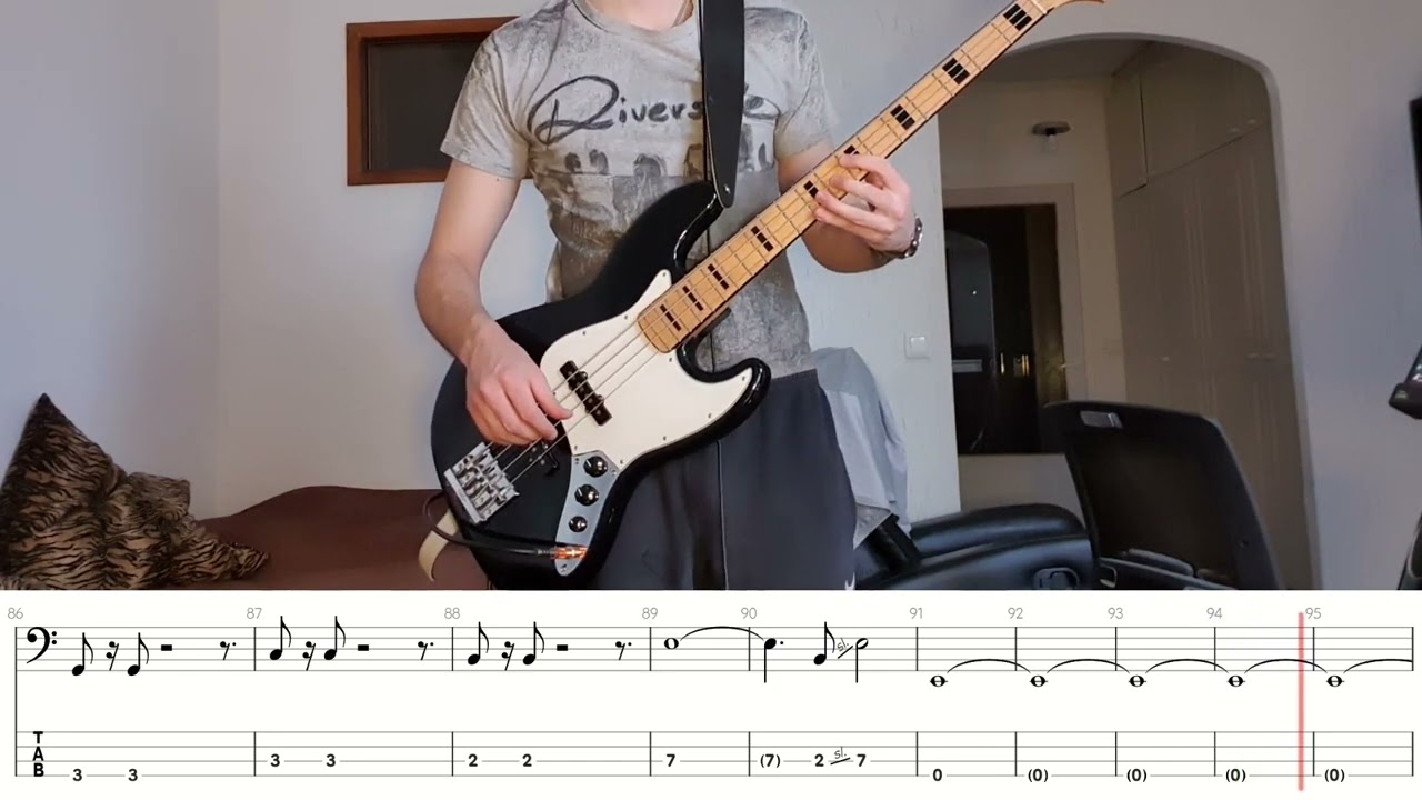 Riverside - Towards the Blue Horizon Bass Cover With Tabs