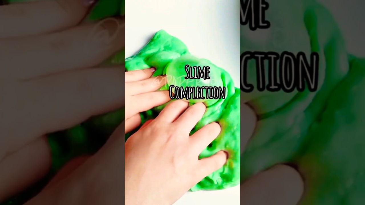 A new slime complection ✨💚 #asmr #slime
