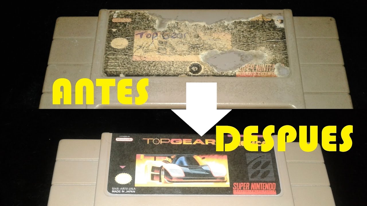 Restauracion de cartuchos de SNES