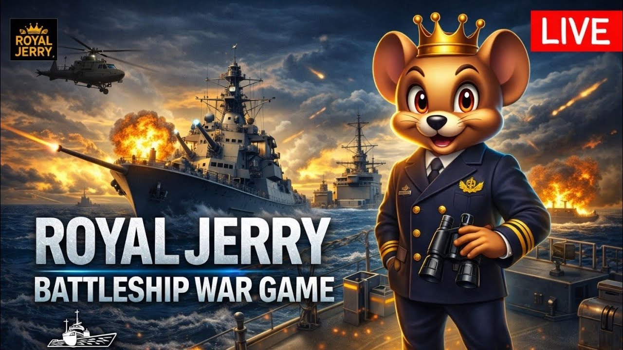 Vertical Navy War Game Full Action Mode 🔥| ROYAL JERRY IS LIVE 🚢⚔️
