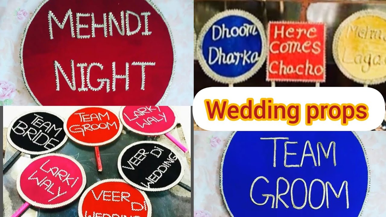 Wedding props || Mehndi props ||Handmade wedding props in Pakistan #props