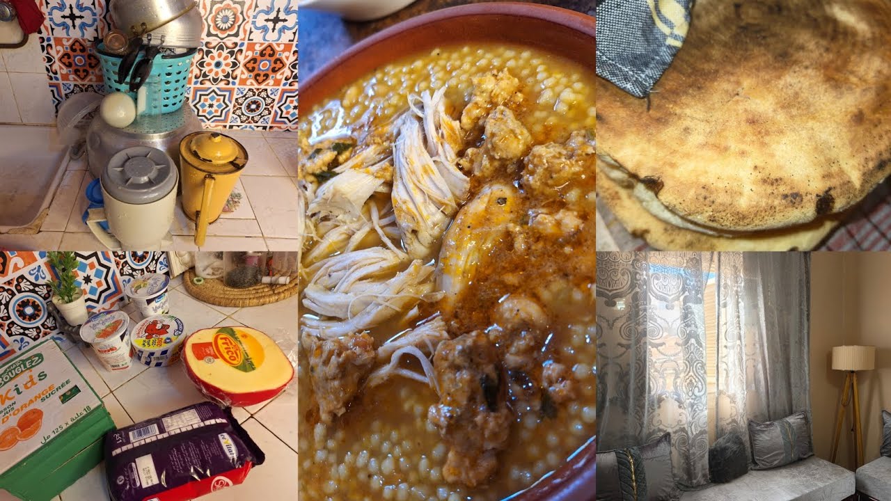 بكرت على البركوكس بالتعمير 🍲 تنظيف وتعطير البيت 🌸 مطلوع طاجين 😋قضيان خفيف 🧀🧃فريت وسلطة