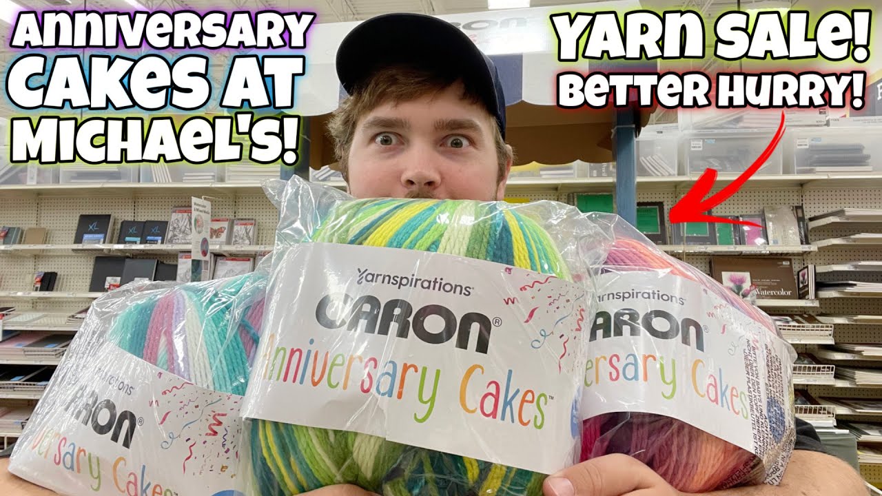 Anniversary Cakes Are at Michael's! HURRY BEFORE THEY ARE GONE! #yarnspirations #michaels #yarn