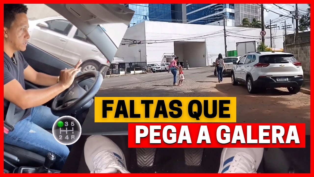 FALTAS QUE MAIS QUEBRAM O ALUNO NO DIA DO EXAME DO DETRAN.