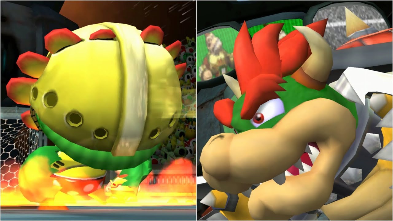 Mario Strikers Charged - Petey vs Bowser - Wii Gameplay (4K60fps)