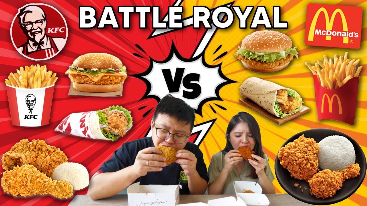 BATTLE MAKANAN KFC vs MCD !! ENAKAN MANA YA ??