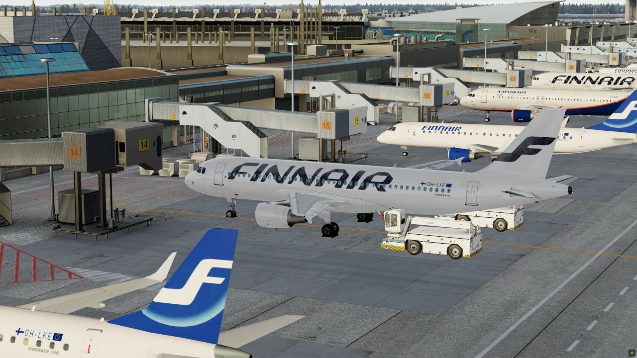 [Prepar3D v5.1] FsLabs A320 Helsinki - Rovaniemi EFHK -  EFRO Finnair
