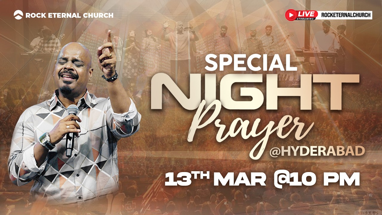 🔴 LIVE | SPECIAL NIGHT PRAYER | Ps.REENUKUMAR | 13th Mar 2026 | 10:00 PM | REC HYDERABAD