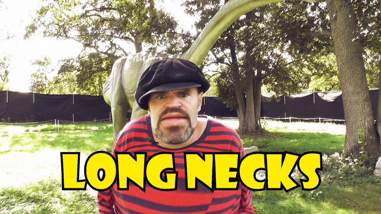 LONG-NECKED DINOSAURS FACTS | DINO PARK - fun dinosaur facts for kids with Daddy Donut