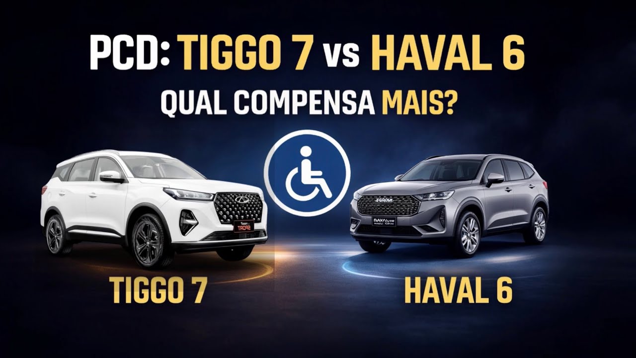 TIGGO 7 ou HAVAL H6 PCD? O comparativo que ninguém te mostra.