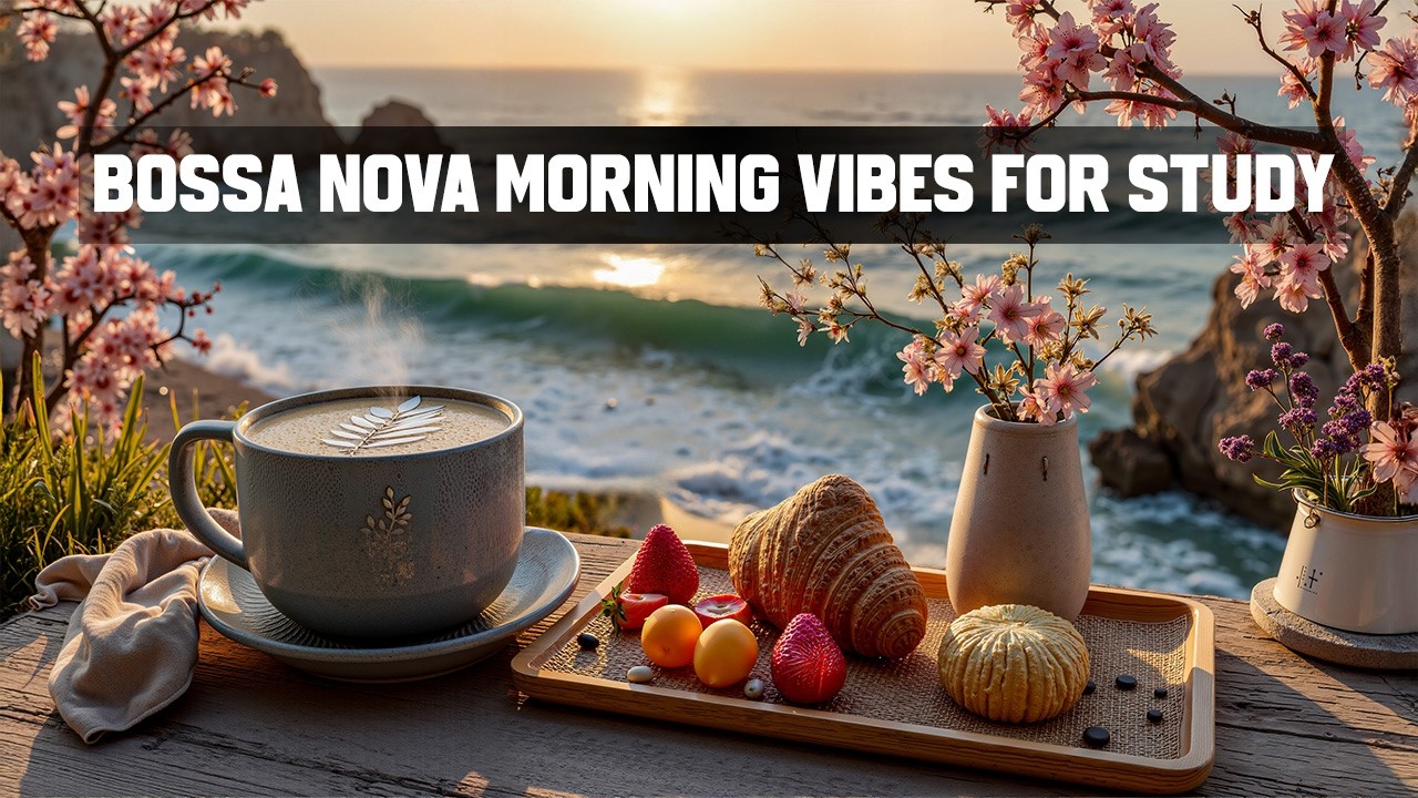 Sunrise Coffee by the Ocean ☕ Relaxing Jazz & Bossa Nova Morning Vibes for Study | Work
