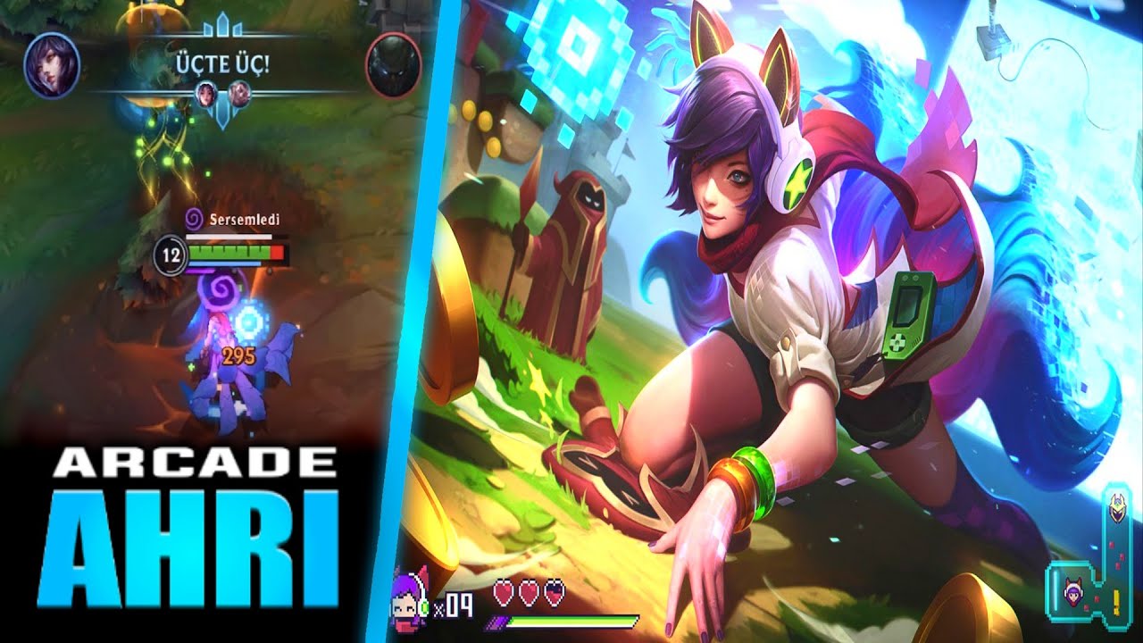 Wild Rift: Çok Beklenen Ahri Öğretici Gameplay | (Arcade Ahri)