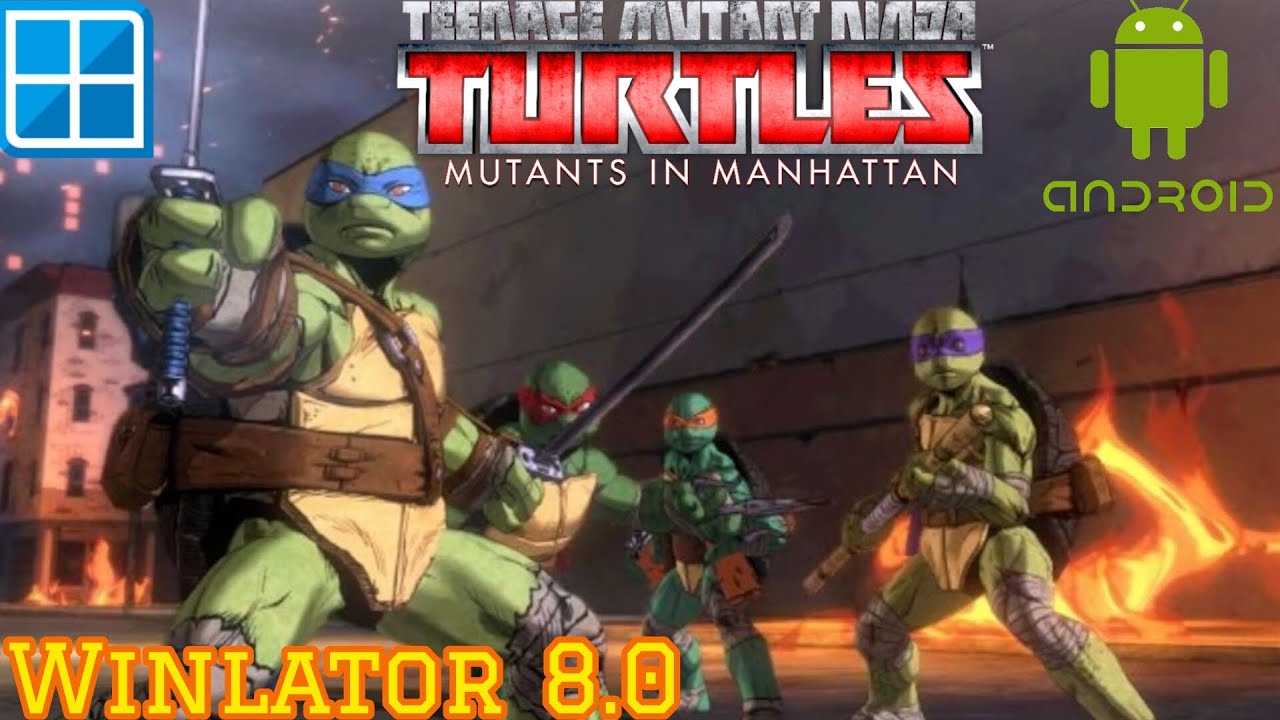 TMNT Mutants In Manhattan Winlator 8.0 Android (Windows) Emulator Gameplay