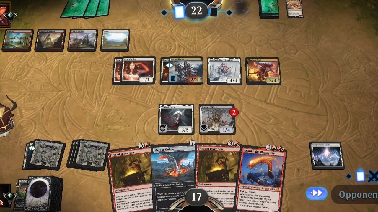 Ep875: CorrieaBorosTokens deck vs red/black Platinum ranked Historic MTGA