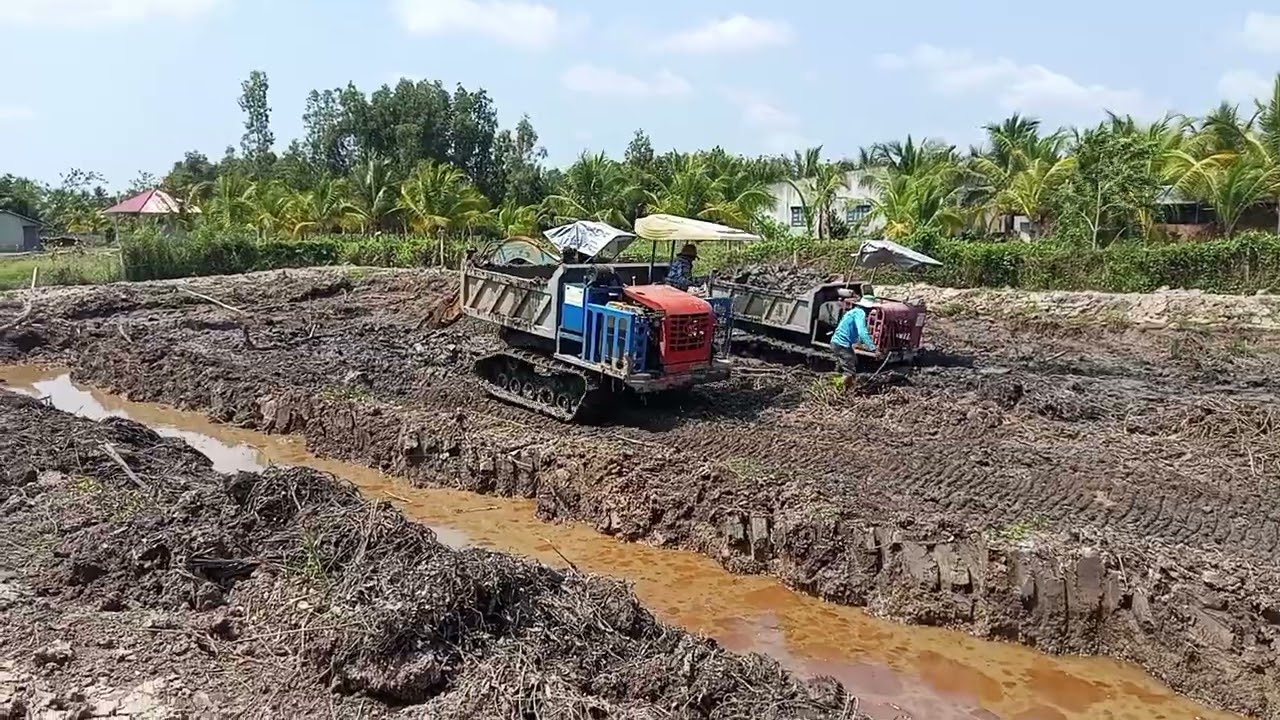 Đào ao san lấp nền đầu vụ đông xuân 