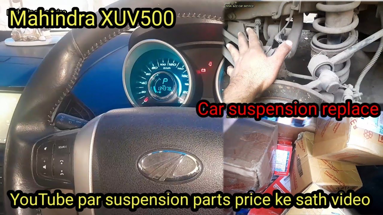 Mahindra XUV500 suspension replace || Mahindra XUV500 rear suspension replace ||#mahindracars 