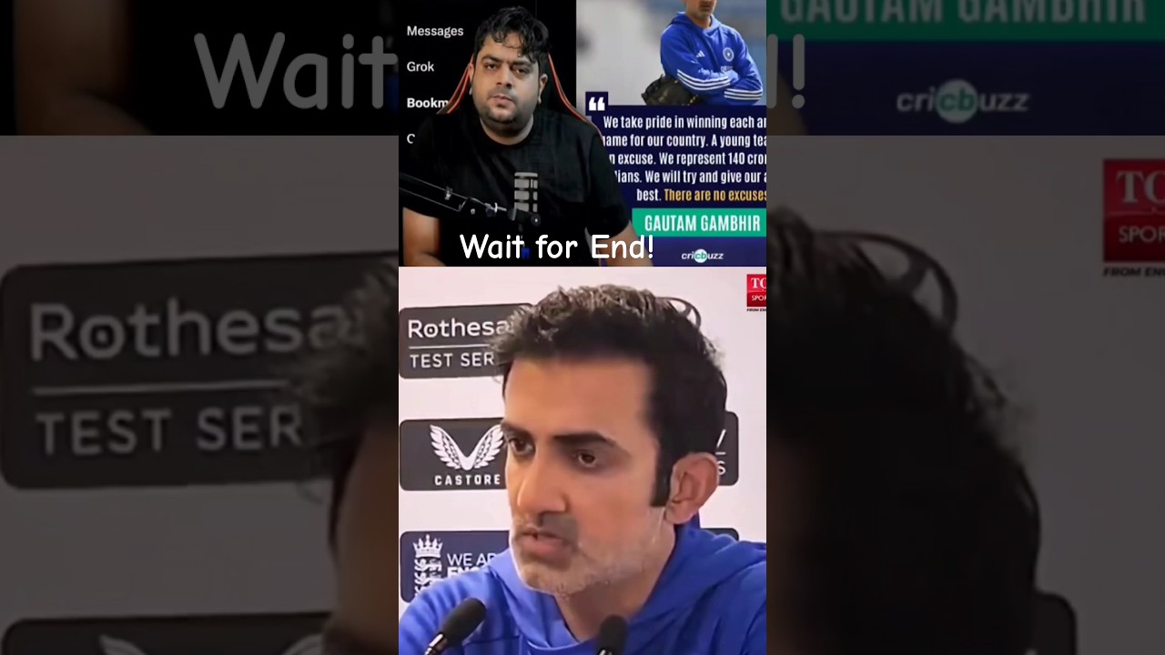 Gautam Gambhir press Conference 🤯 | @ABCricinfo #gautamgambhir #indvseng #pressconference #gg