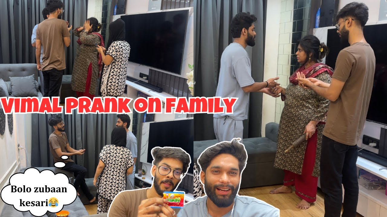Vimal Prank On family😂| Mummy se padi Maar | Haifa ne khai vimal | AALTU FALTU |