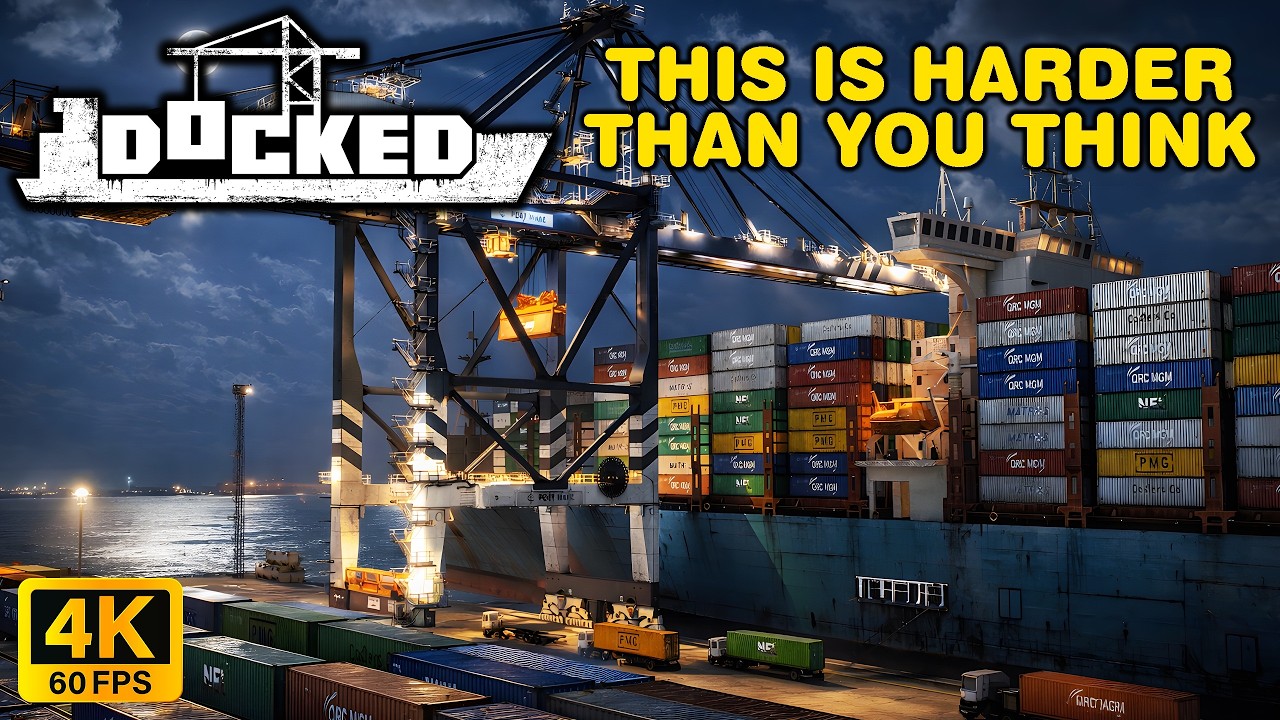 DOCKED - ИГРА ПО УПРАВЛЕНИЮ ПОРТОМ | Эта игра сложнее, чем вы думаете - ДЕНЬ 2 | 4K