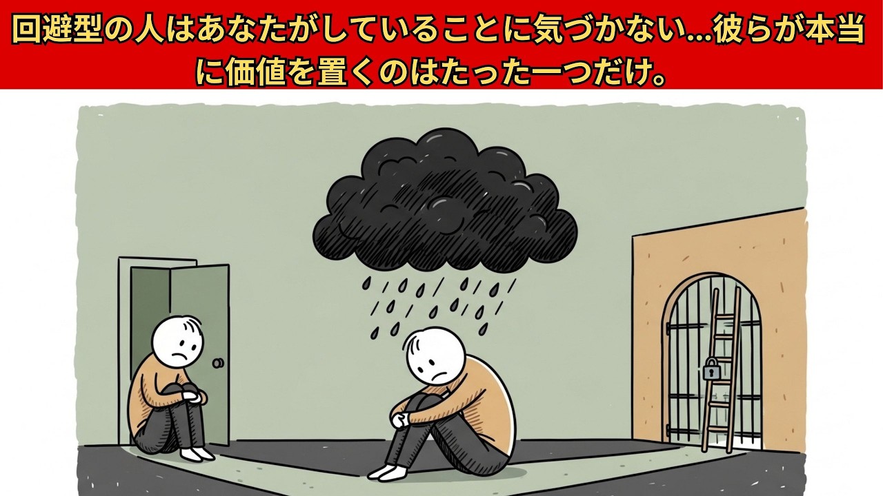 回避型の人はあなたがしていることに気づかない…彼らが本当に価値を置くのはたった一つだけ。
