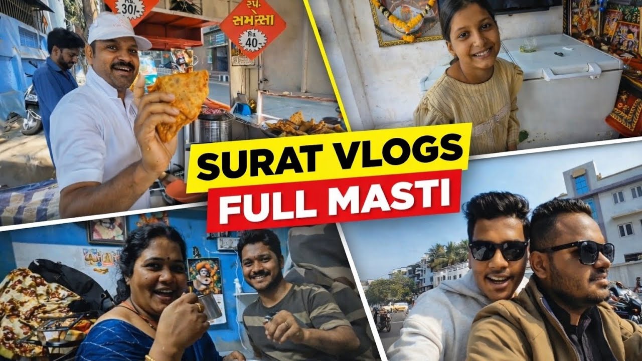 Surat vlog😍 | Food, Fun & Crazy Moments” Re upload 