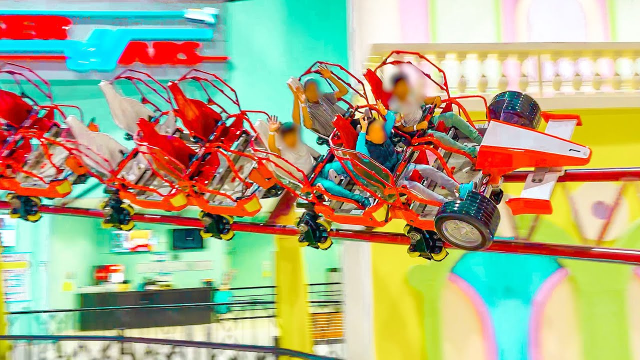 F1 Coaster Off-Ride Footage & Gondolania Theme Park Impressions – Qatar, no-copyright