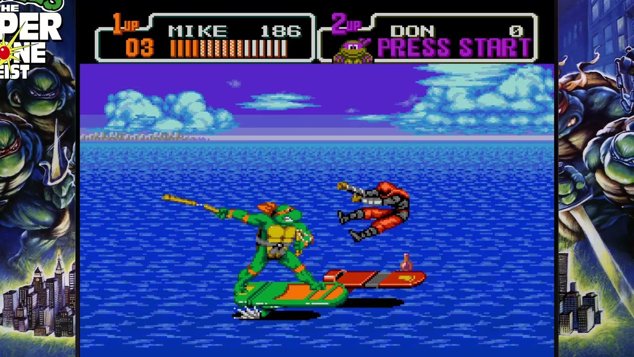 TMNT Hyperstone Heist 1CC - Michelangelo #sega #tmnt #cowabungacollection