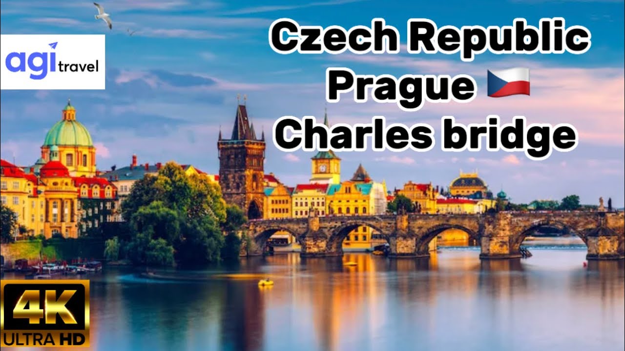 Prague - Czech Republic - [ 4K UHD ] walking tour - Charles Bridge #prague #czechrepublic #4k